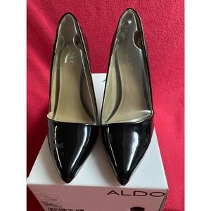 ALDO black patent leather heels “Flicker”